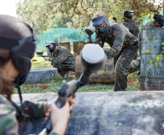 shutterstock_1610394820-1 a group of people playing paintball at Commando Paintball in Ottawa