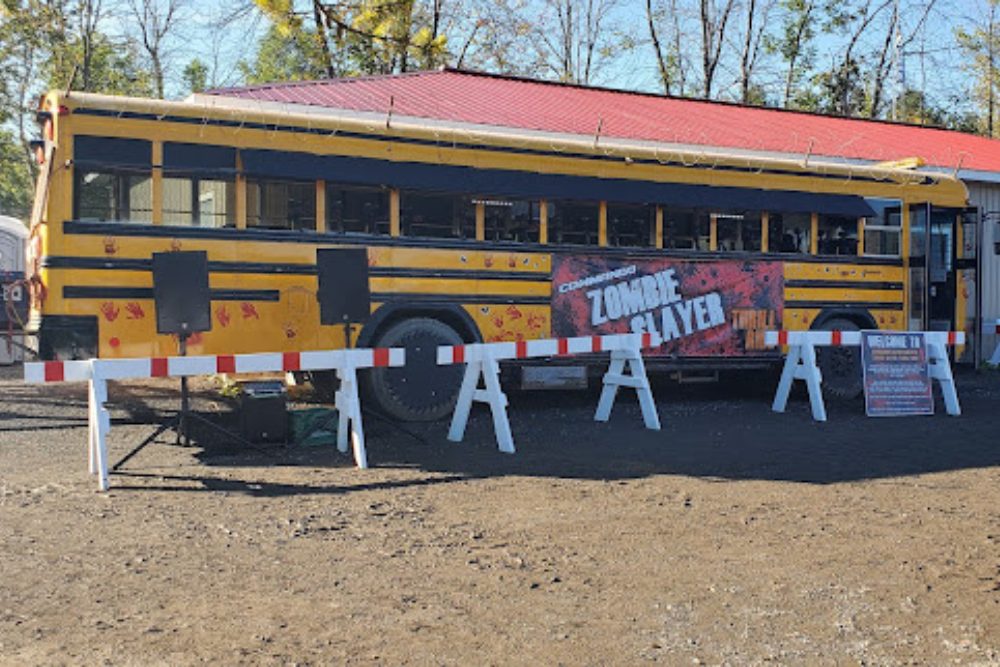 School Bus For Zombie Themed Paintball Event